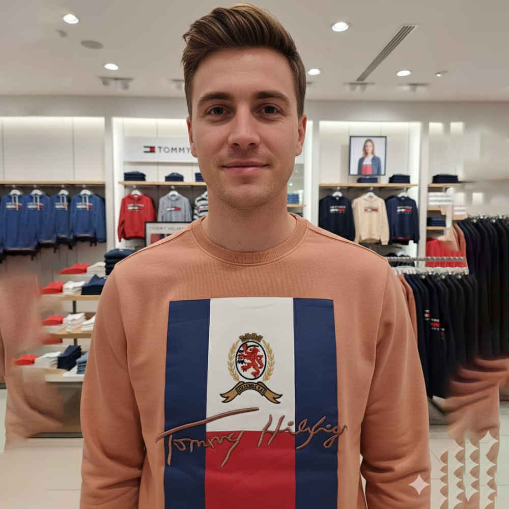 Tommy Hilfiger Brown Authentic Quality Sweatshirts-thumb-1