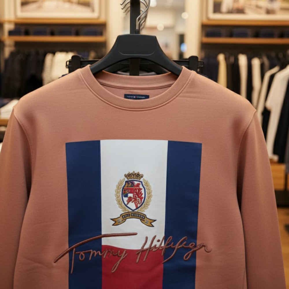 Tommy Hilfiger Brown Authentic Quality Sweatshirts-thumb-3
