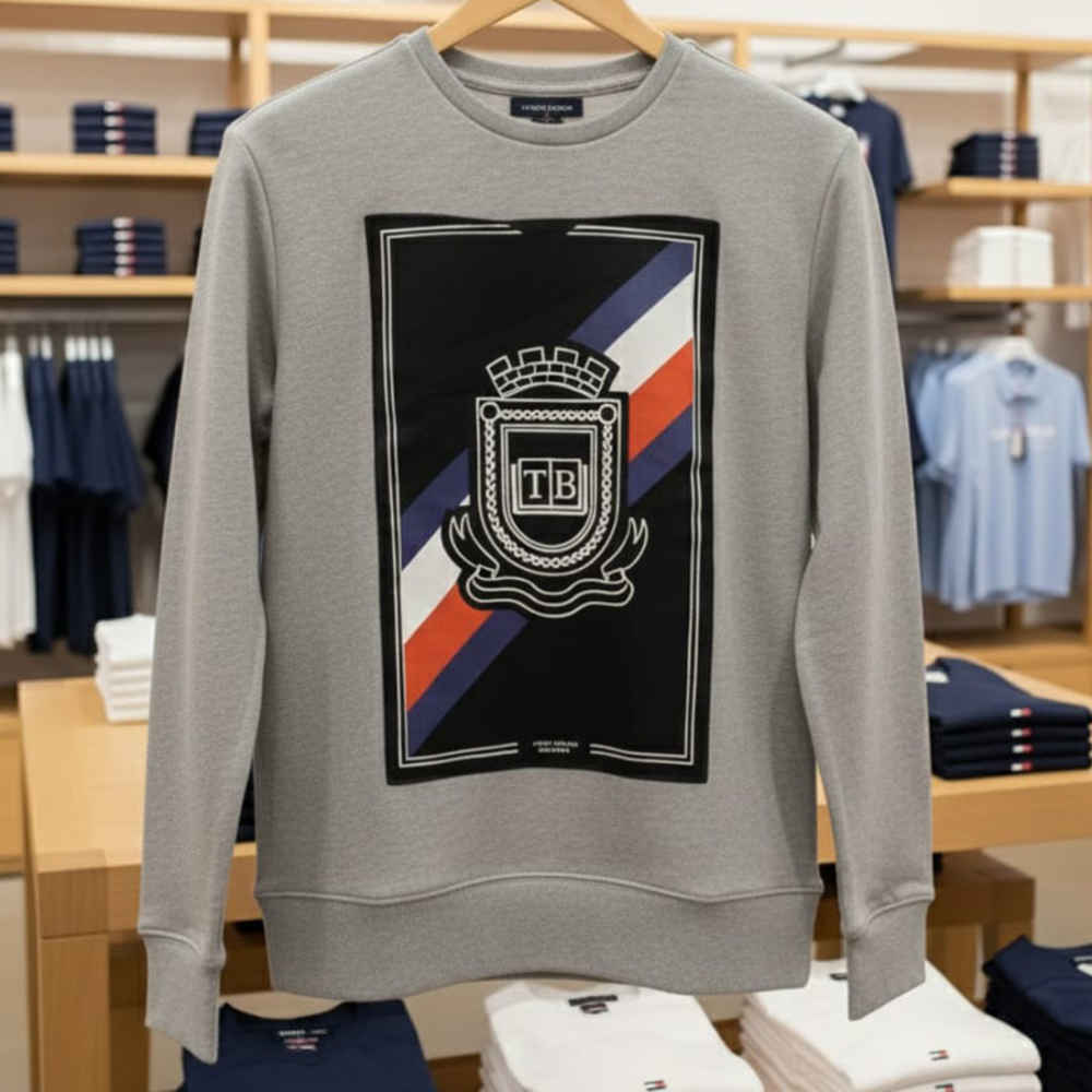 Tommy Hilfiger Grey Authentic Quality Sweatshirts-thumb-3