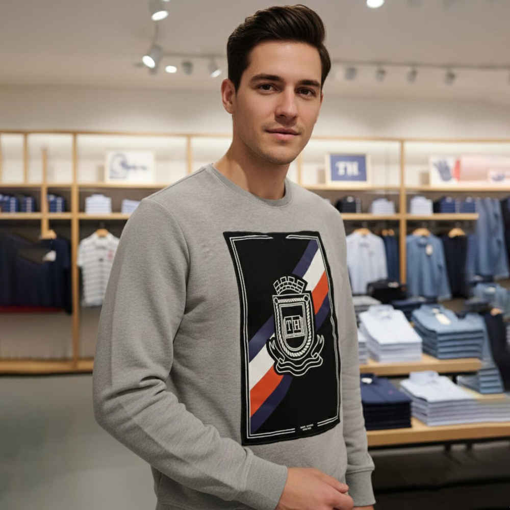 Tommy Hilfiger Grey Authentic Quality Sweatshirts-thumb-1