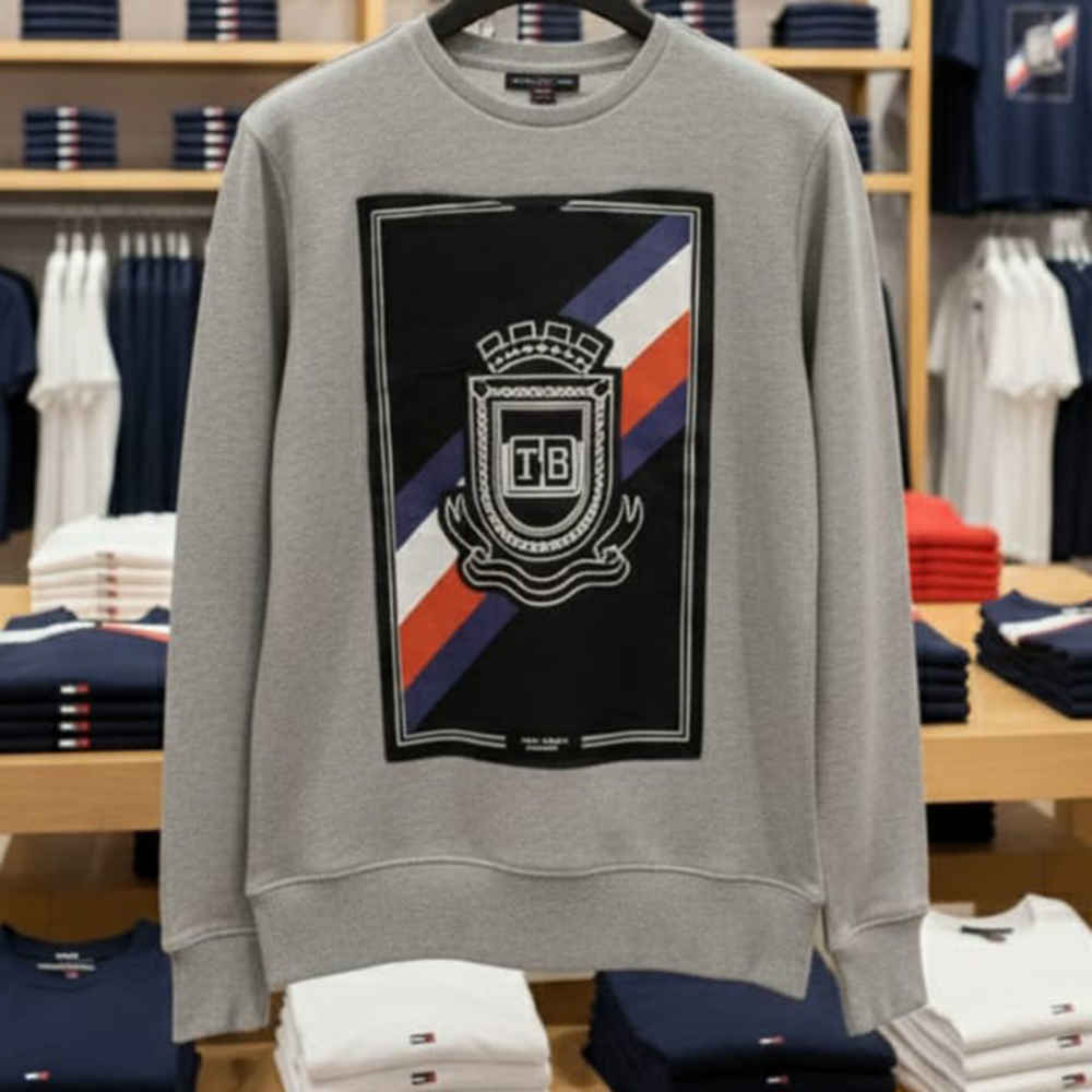 Tommy Hilfiger Grey Authentic Quality Sweatshirts-thumb-2