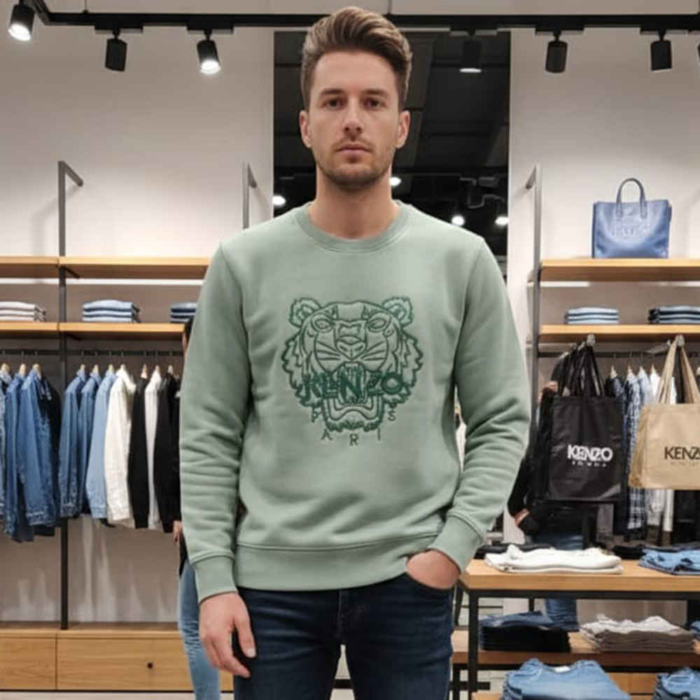 Kenzo Green Authentic Quality Sweatshirts-thumb-0