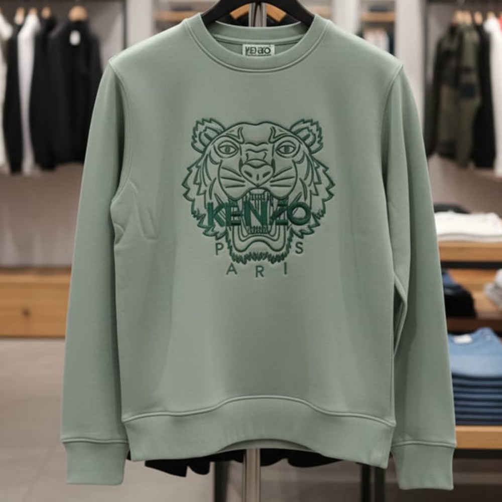 Kenzo Green Authentic Quality Sweatshirts-thumb-1
