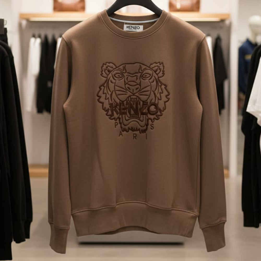 Kenzo Brown Authentic Quality Sweatshirts-thumb-2