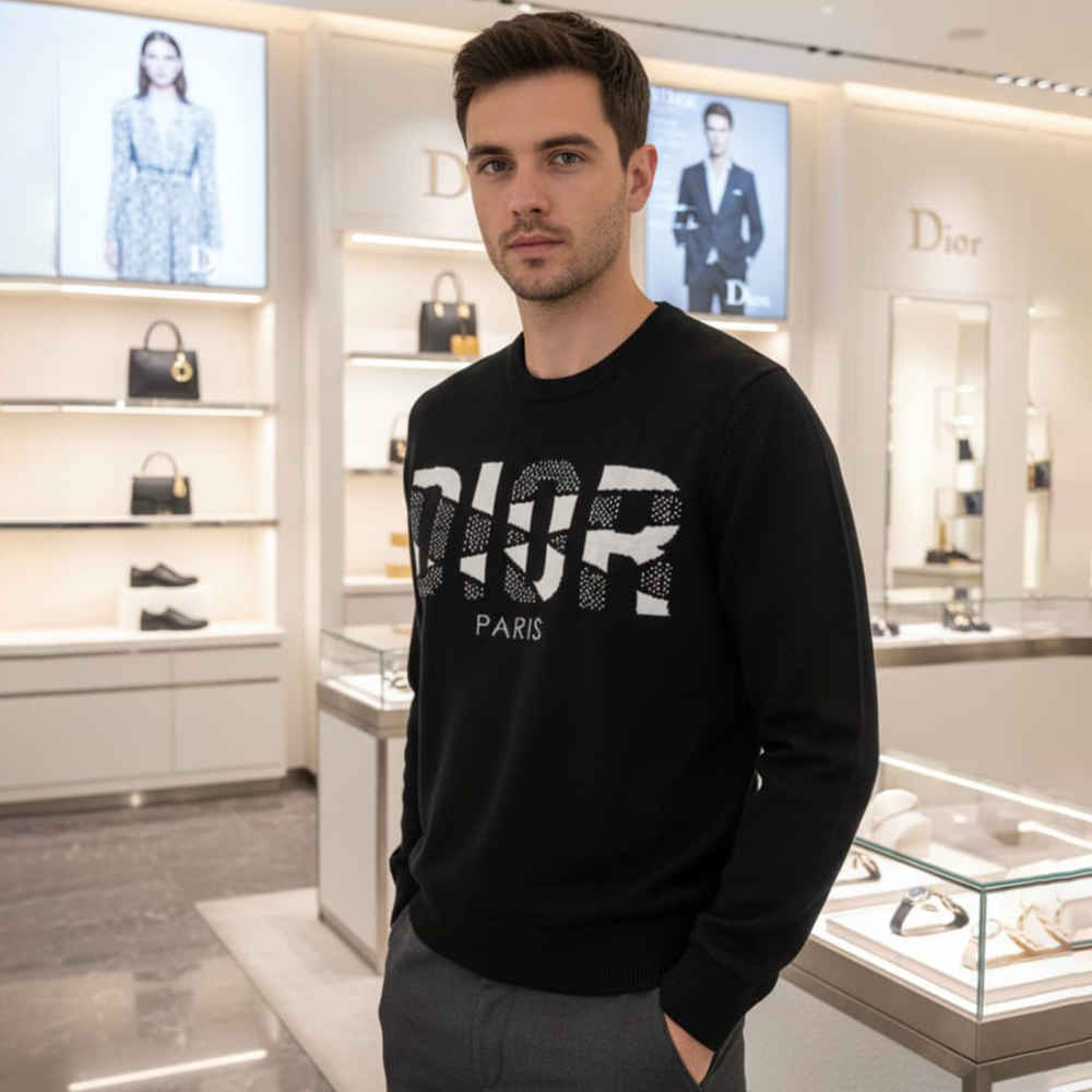 Dior Black Premium Quality Pullover-thumb-1