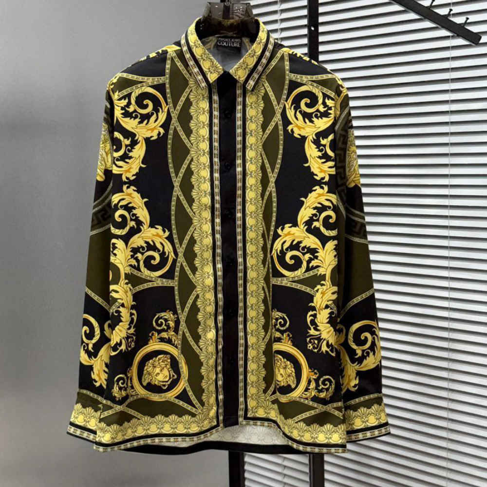 Versace Black Premium Cotton Shirt-1