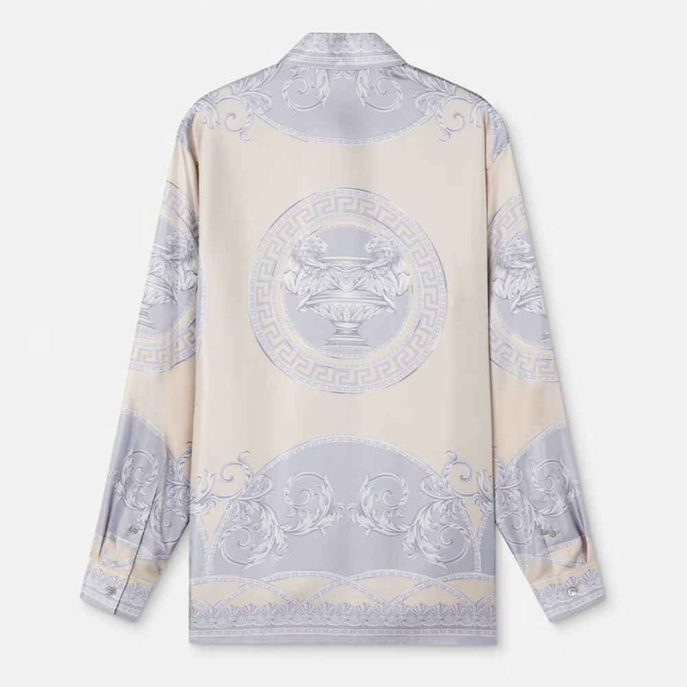 Versace Grey Premium Cotton Shirt-1