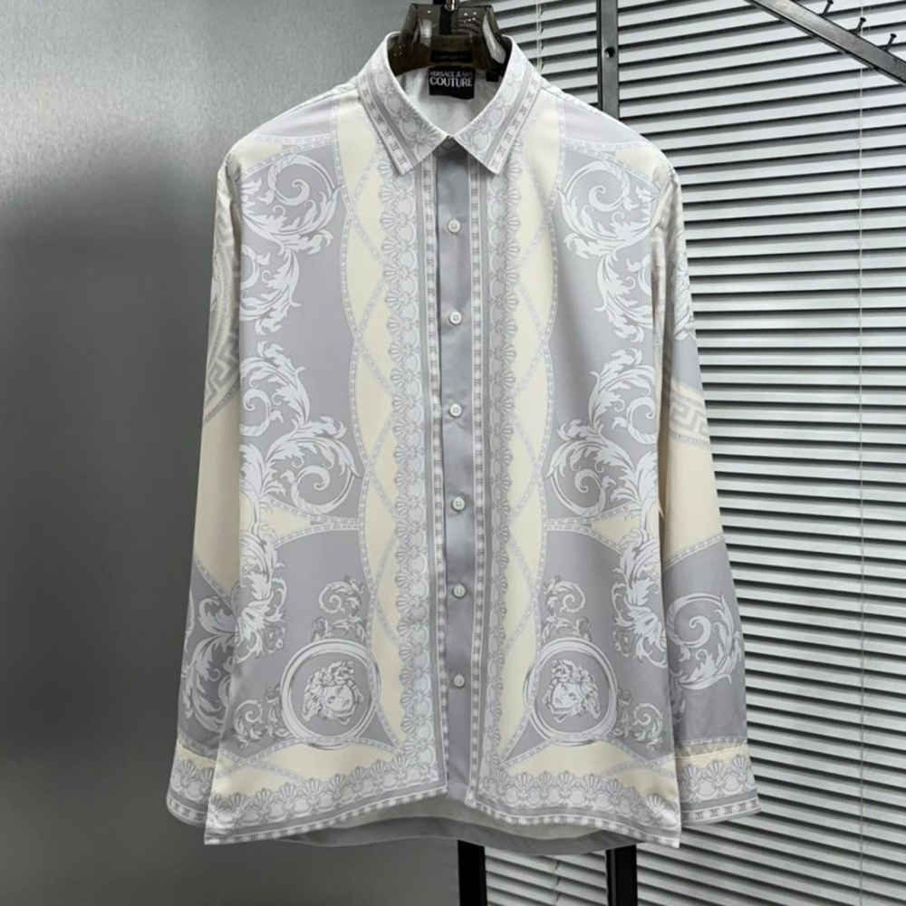 Versace Grey Premium Cotton Shirt-2