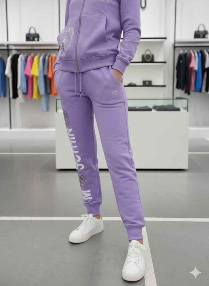 Moschino Purple Premium Quality Winter Tracksuit-thumb-4