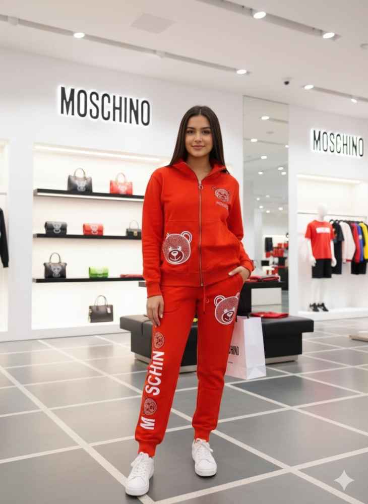 Moschino Orange Premium Quality Winter Tracksuit-0