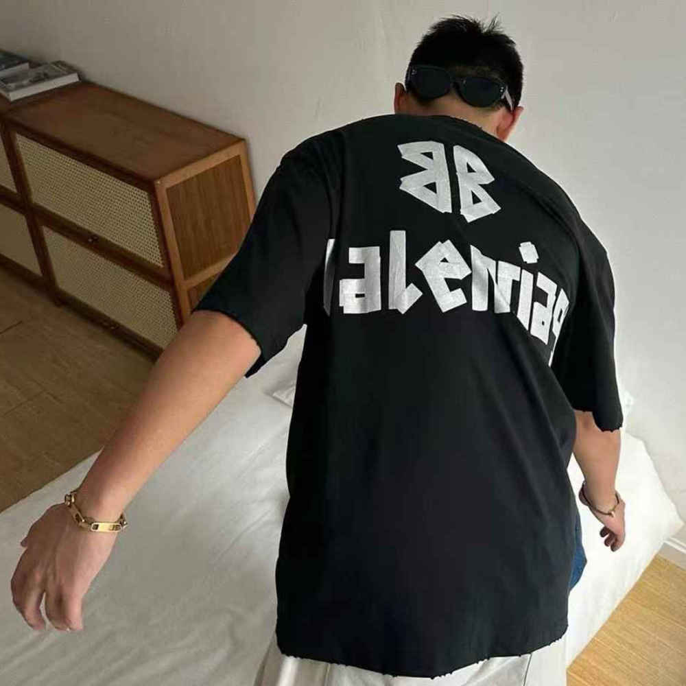 Balenciaga Black Premium Quality T-shirt-1