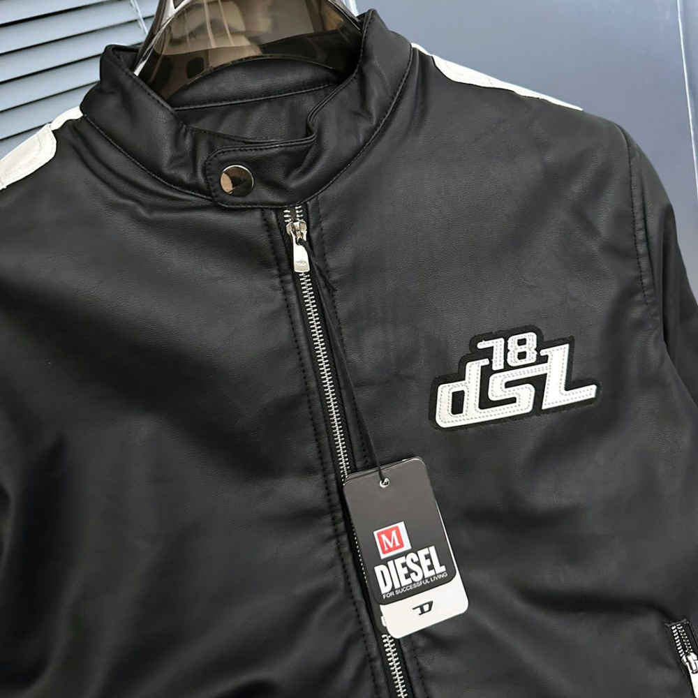 Diesel Black High Premium Authentic Quality Jacket-thumb-3