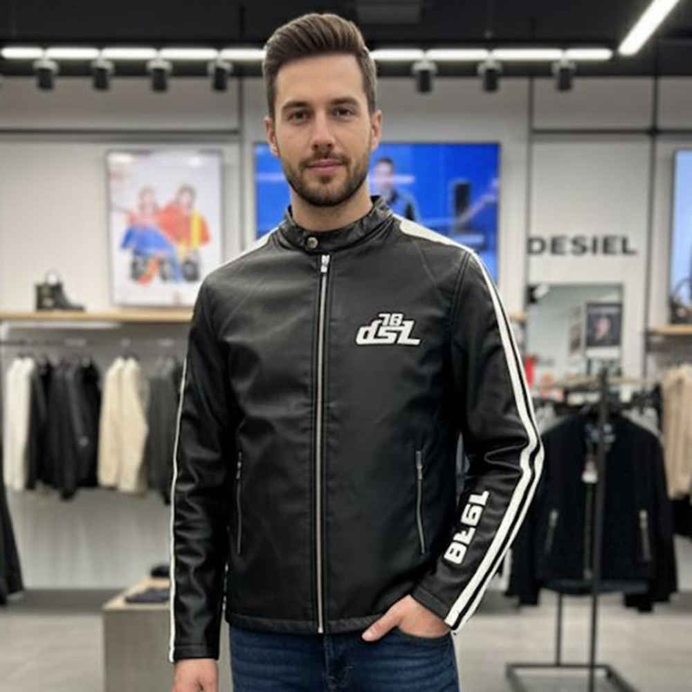 Diesel Black High Premium Authentic Quality Jacket-thumb-1