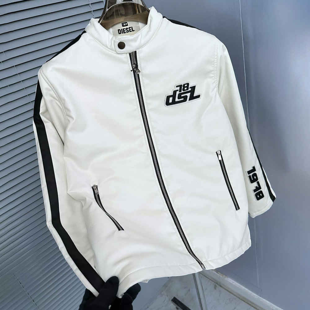 Diesel White High Premium Authentic Quality Jacket-thumb-3