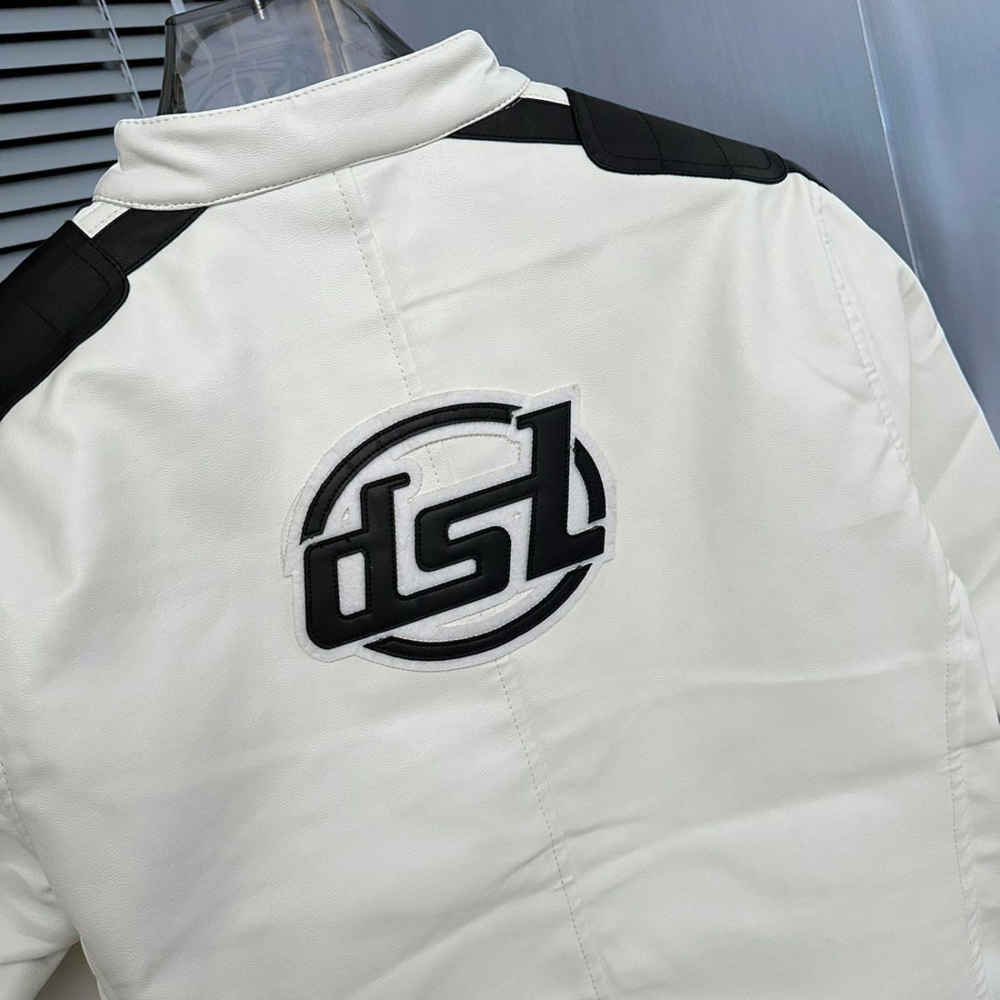Diesel White High Premium Authentic Quality Jacket-thumb-4