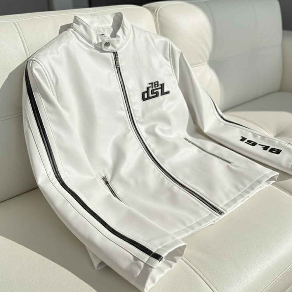 Diesel White High Premium Authentic Quality Jacket-thumb-5