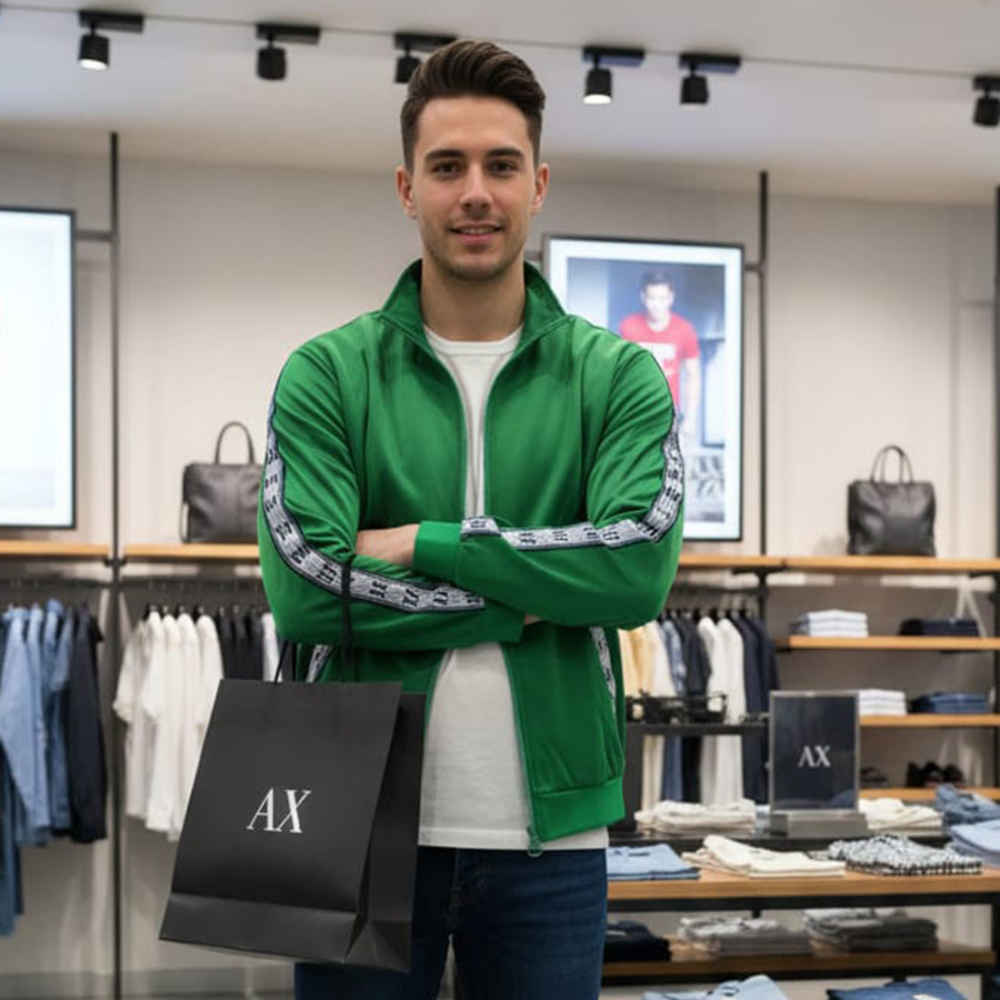 Armani Exchange Green Authentic Premium Quality Jacket-4