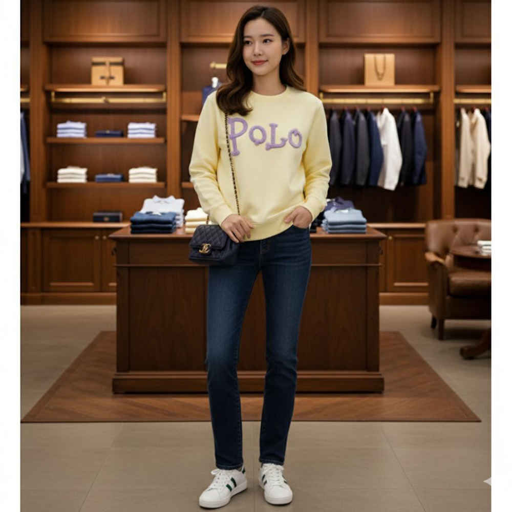 Ralph Lauren Cream Premium Quality Sweatshirt-3