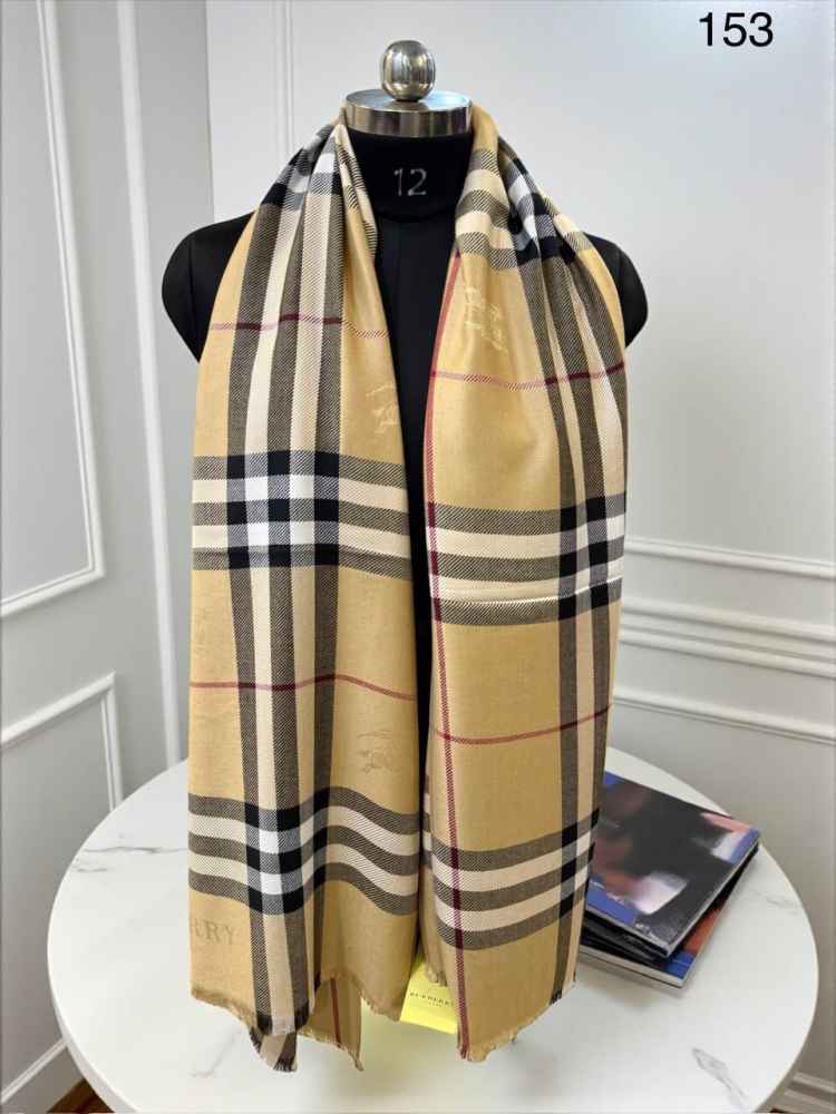 Burberry Check Cashmere Brown Stole-thumb-0
