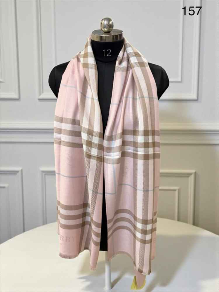 Burberry Check Cashmere Light Pink Stole-1