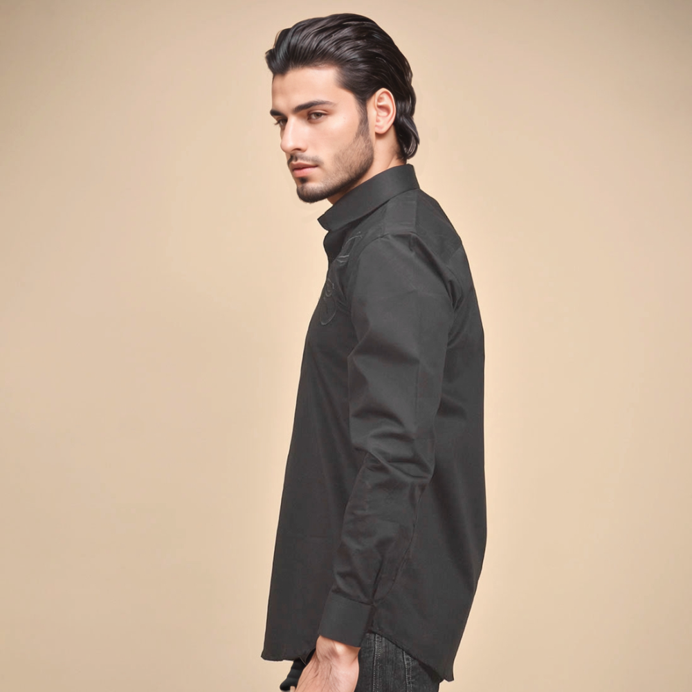 Gucci Bee Embroidered Black Premium Shirt-2