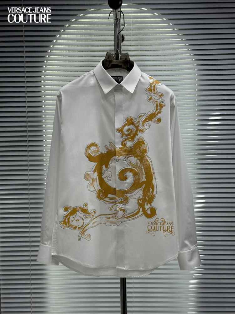 Versace White Premium Quality Cotton Shirt-1
