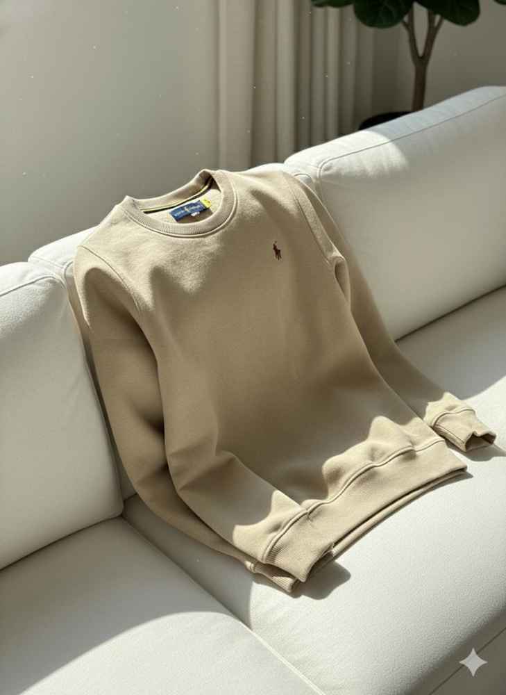 Ralph Lauren Cream Premium Quality Cotton Sweatshirt-4