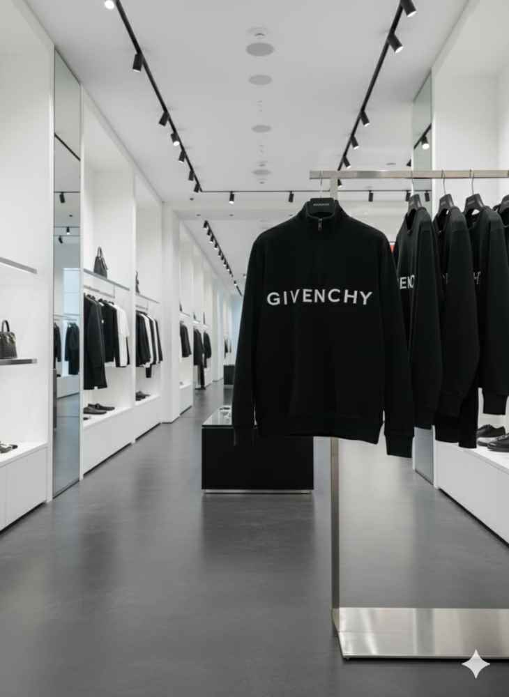 Givenchy Black Premium Quality Sherpa Sweatshirt-4
