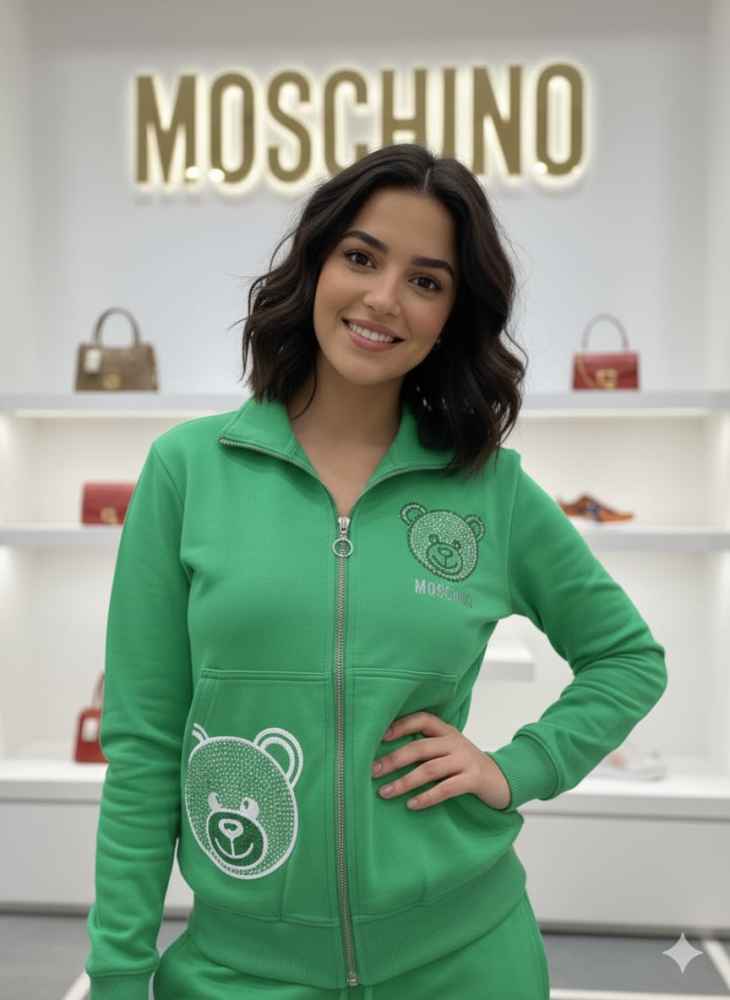 Moschino Green Premium Quality Winter Tracksuit-2