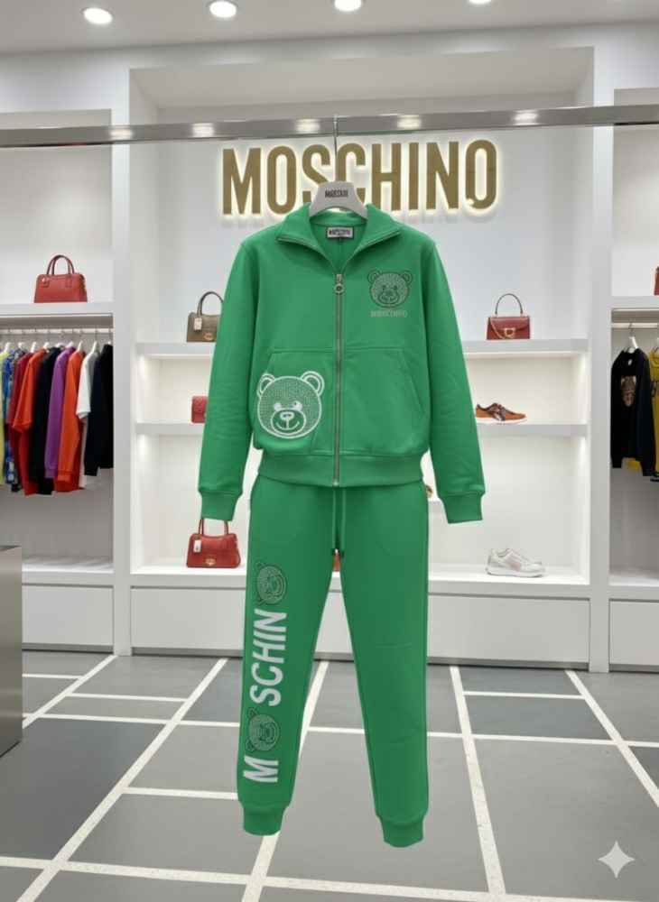 Moschino Green Premium Quality Winter Tracksuit-3