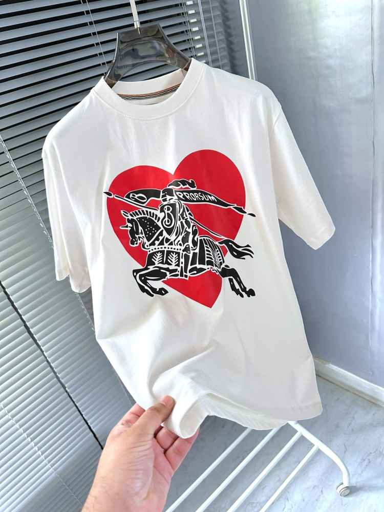 Burberry White Premium Exclusive Polo T-shirt-1