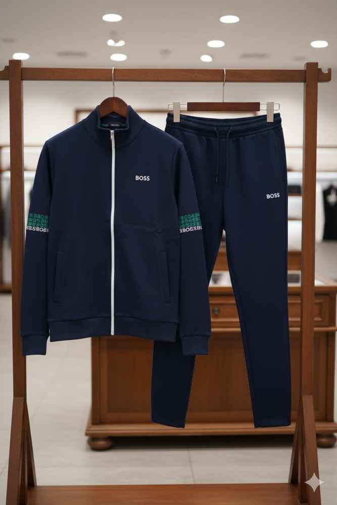 Hugo Boss Blue Premium Quality Tracksuit-thumb-1