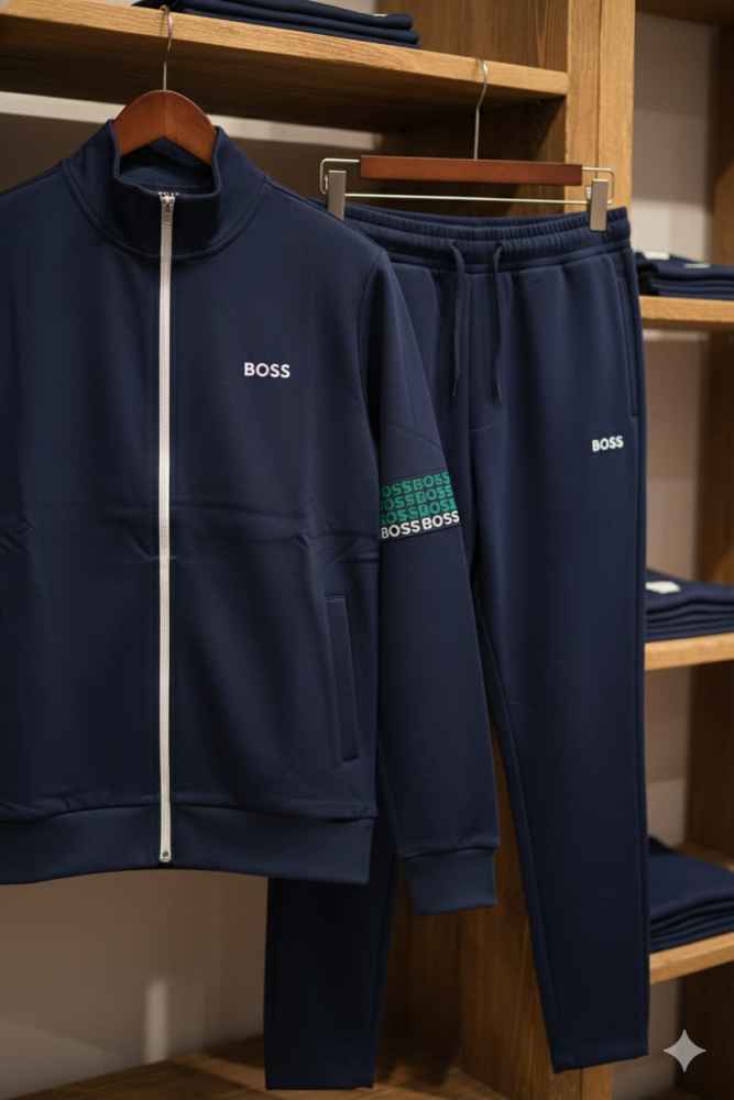 Hugo Boss Blue Premium Quality Tracksuit-thumb-2