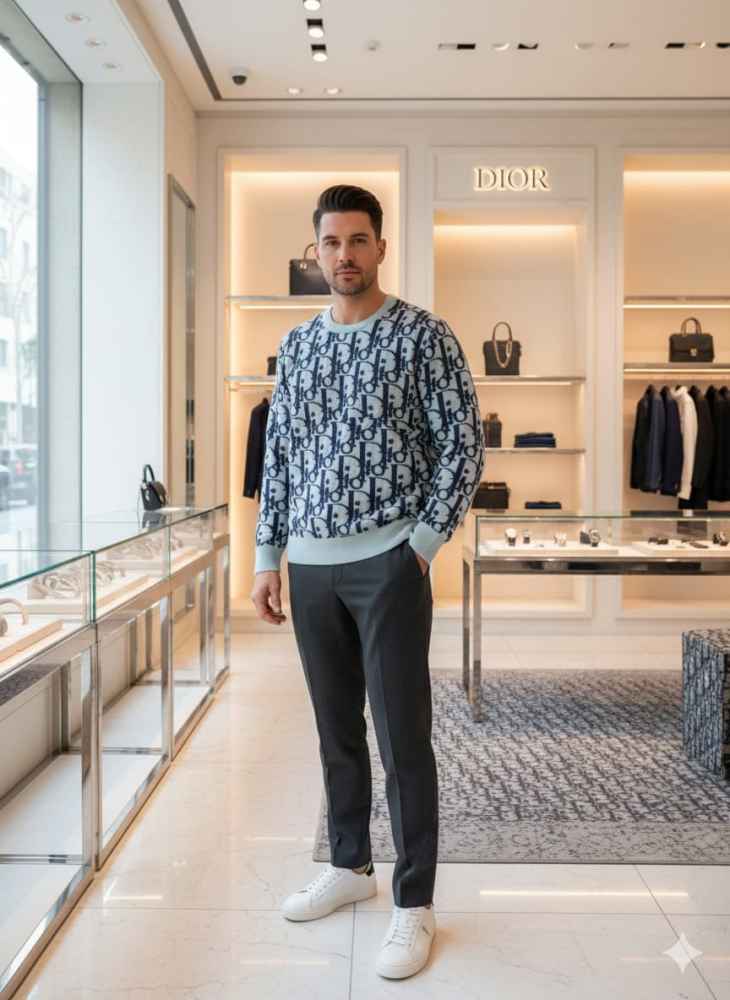 Dior Black Premium Quality Pullover-thumb-1