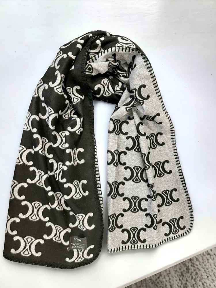 Celine Cashmere black Premium Quality Stole-thumb-0
