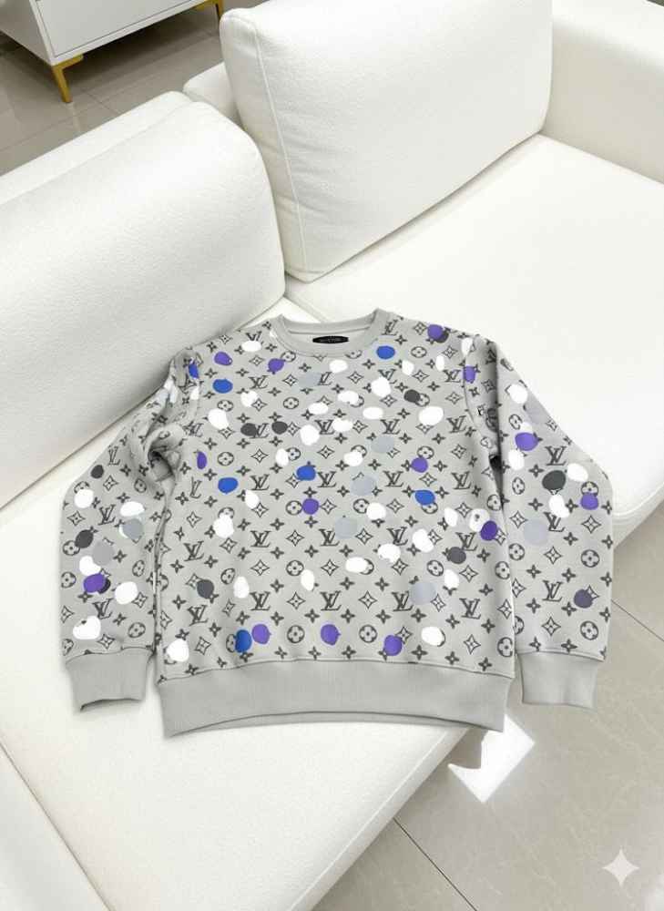 Louis Vuitton Grey Premium Quality Sweatshirt-1