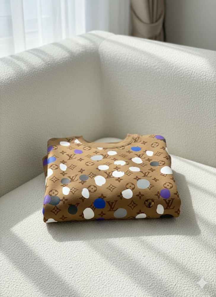 Louis Vuitton Brown Premium Quality Sweatshirt-1