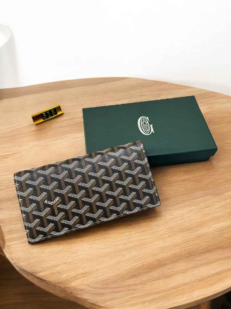 Goyard Brown Premium Long Wallet-thumb-0