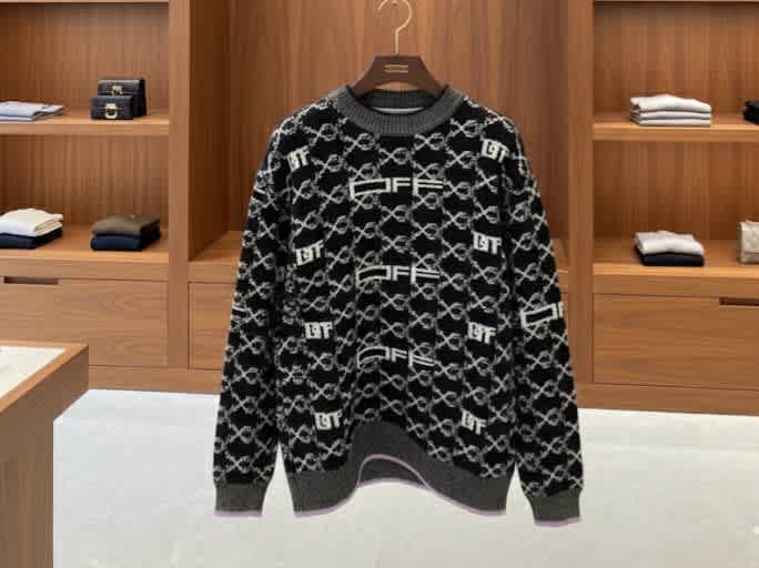 Off White Black Premium Quality Sweater-1