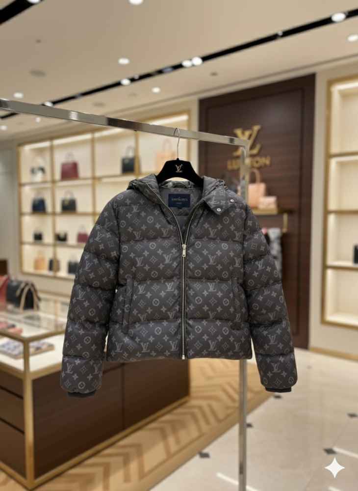 Louis Vuitton Dark Grey Premium Quality Jacket-1