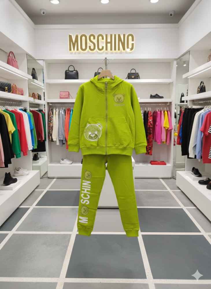 Moschino Light Green Premium Quality Winter Tracksuit-1