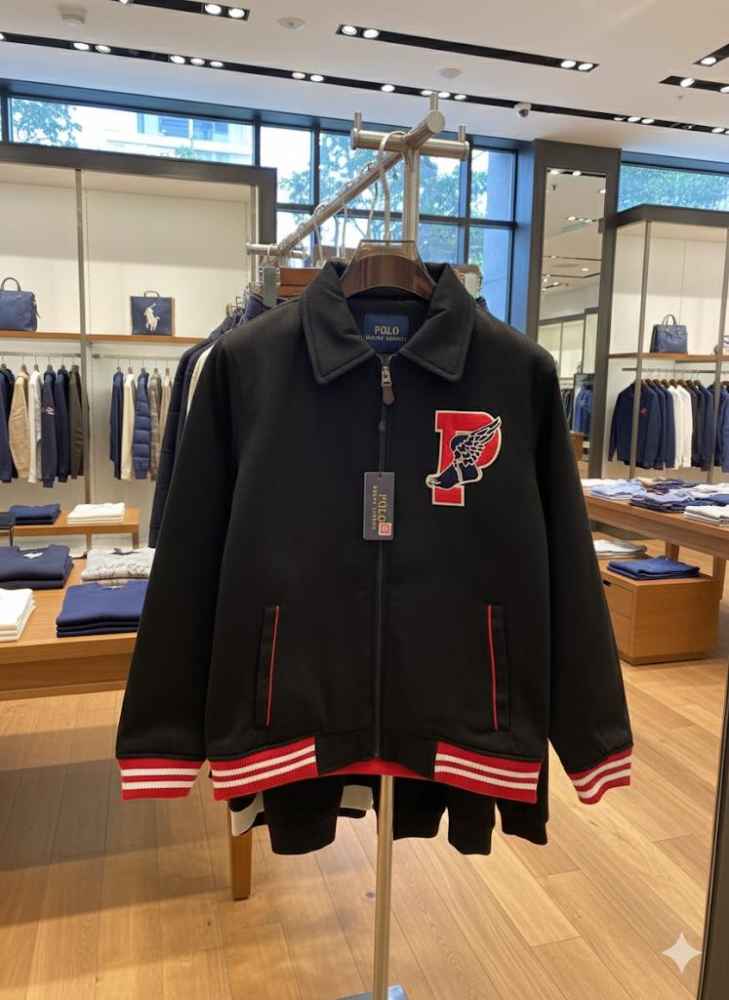 Ralph Lauren Black Premium Quality Cotton Blend Jacket-2