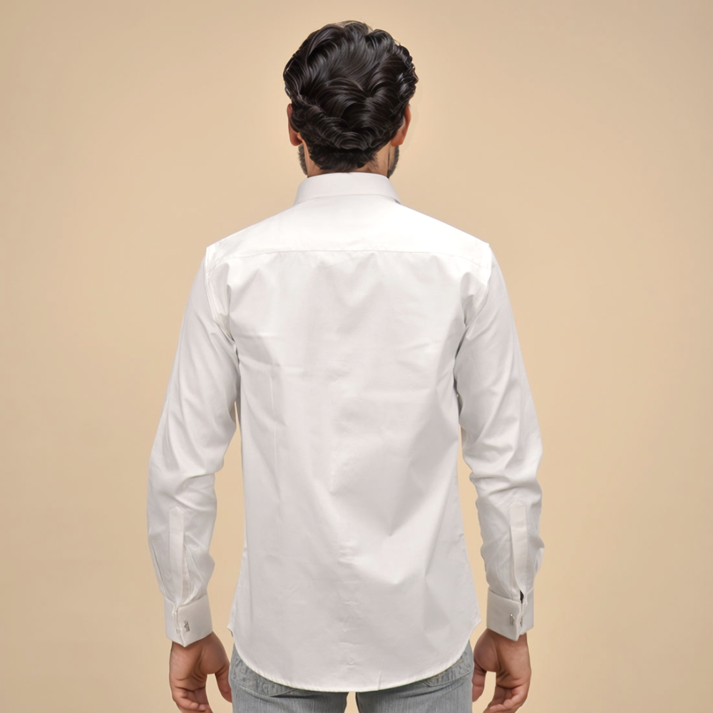 Armani Exchange White Premium Plain Shirt-3