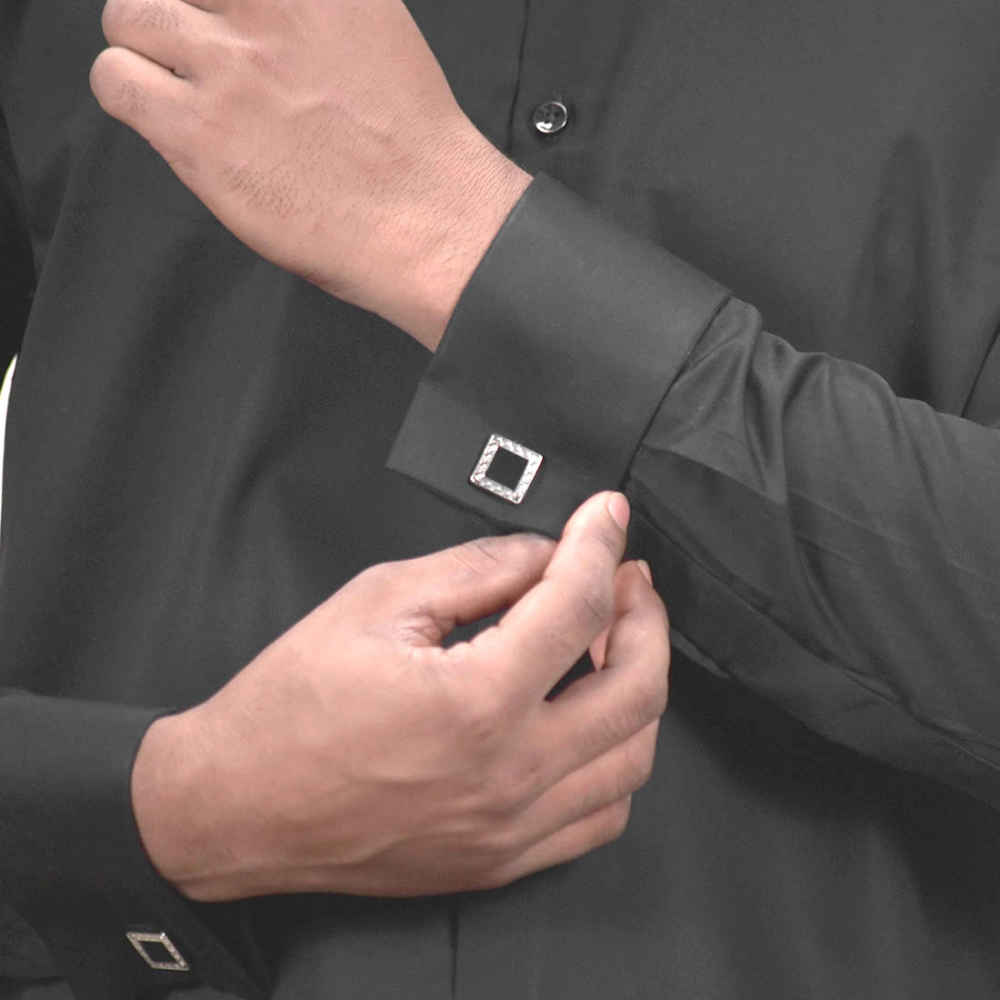 Armani Exchange Black Premium Plain Shirt-4