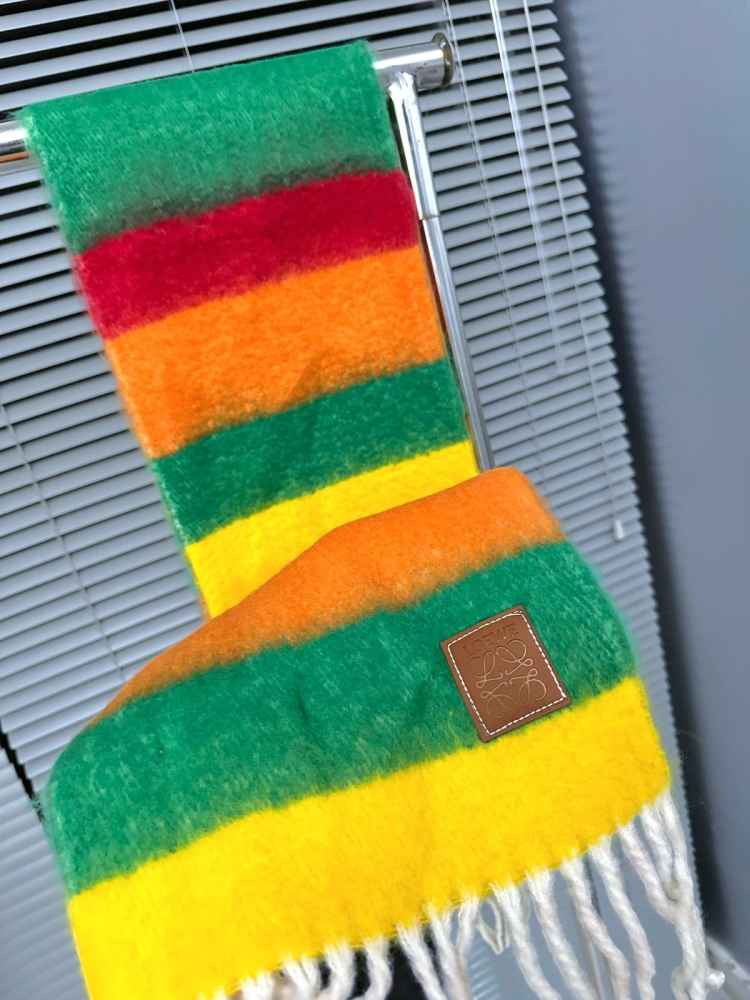 Loewe Anagram Multi Woollen Stole-thumb-1