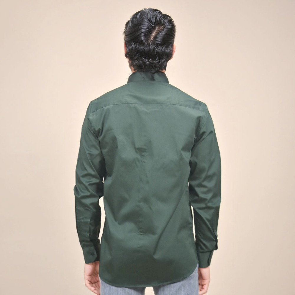 Burberry Embroidered Green Premium Shirt-3