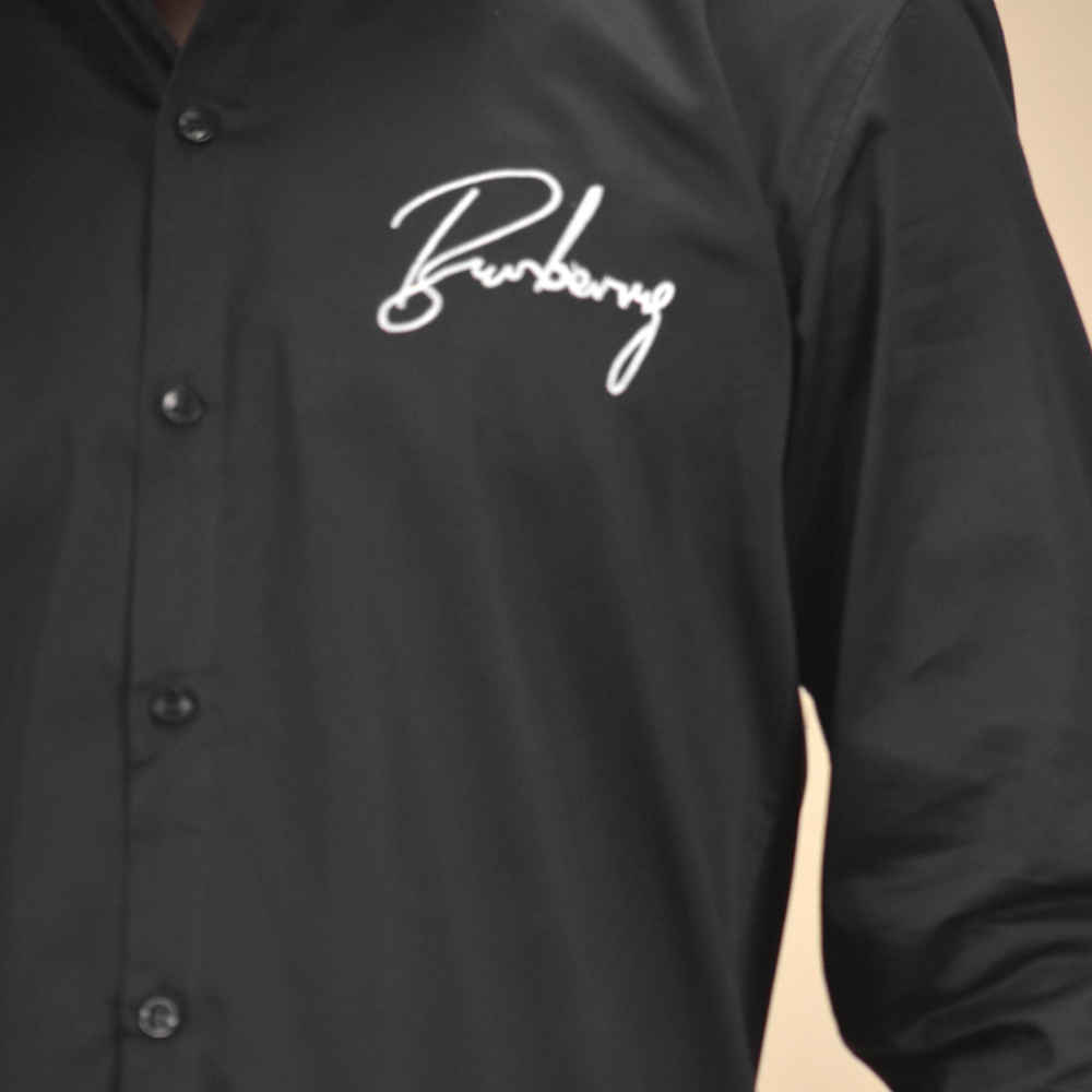 Burberry Black & White Premium Quality Shirt-4