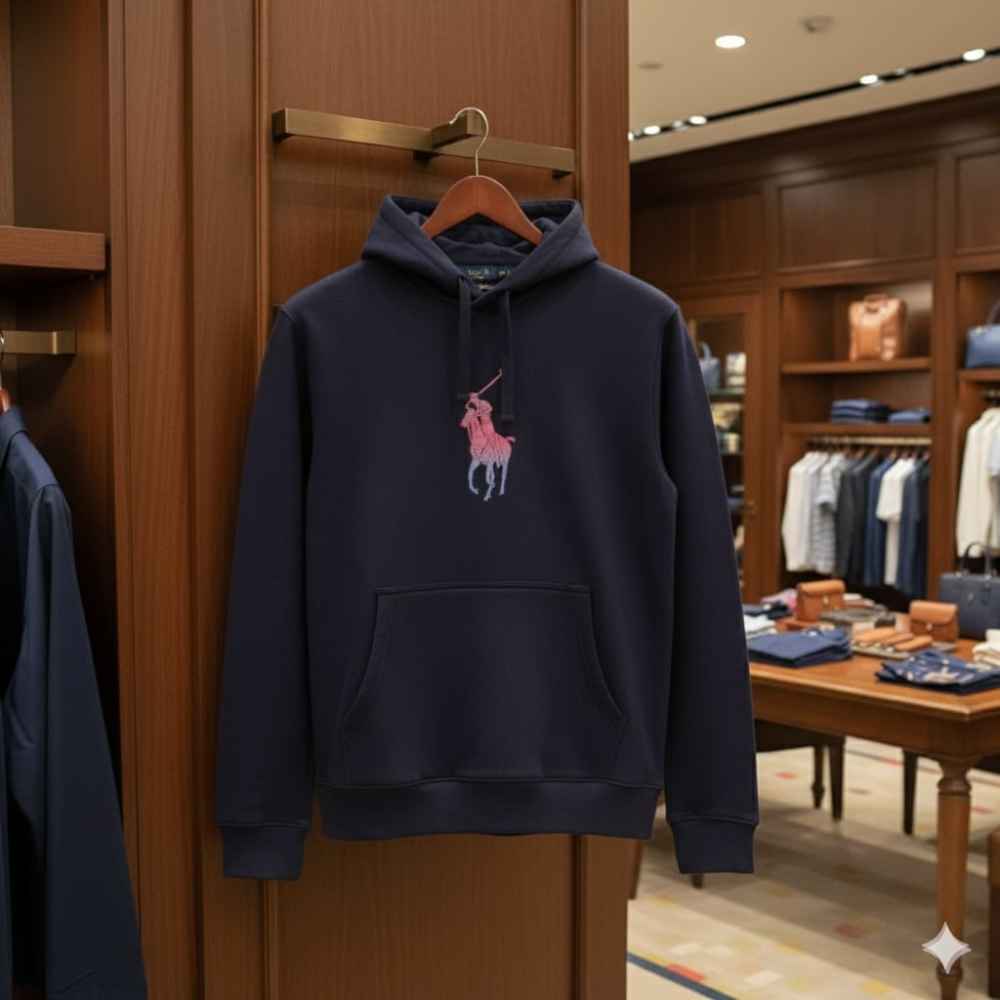 Ralph Lauren Blue Premium Quality Hoodie-thumb-4