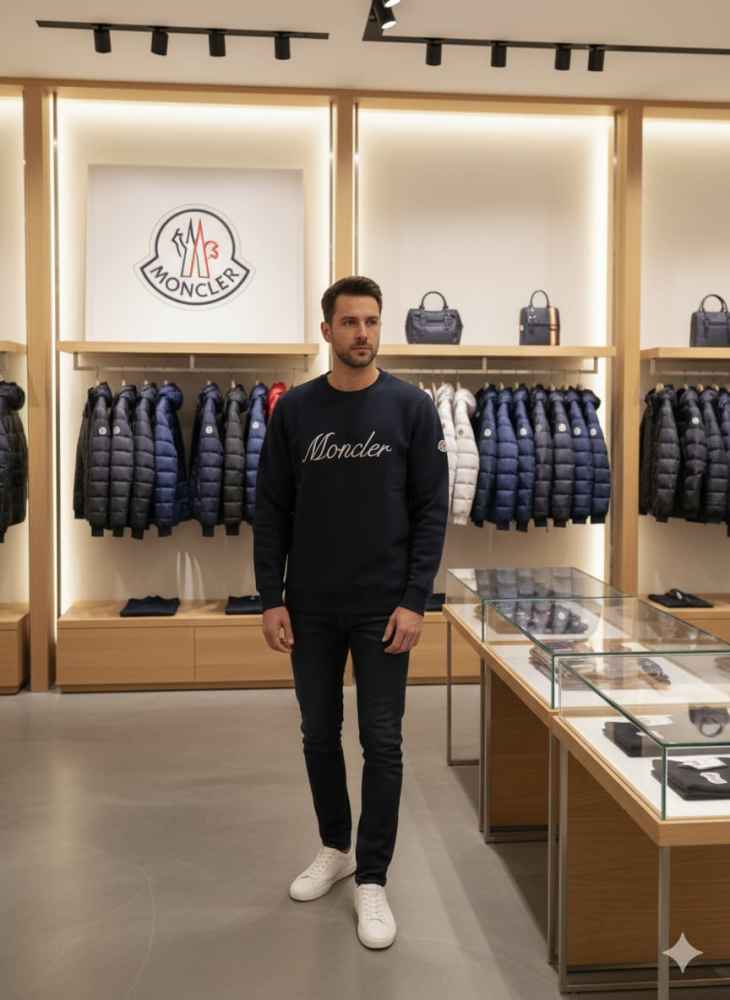 Moncler Black Premium Quality Sweatshirt-7