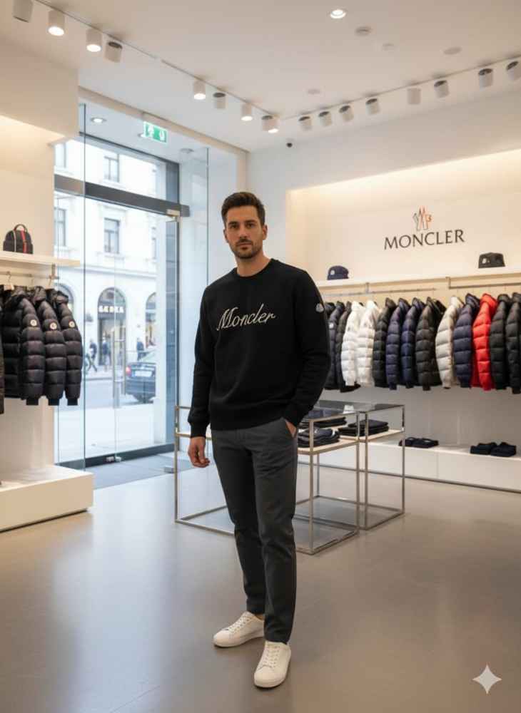 Moncler Black Premium Quality Sweatshirt-2